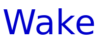 Wake & Bake 字体